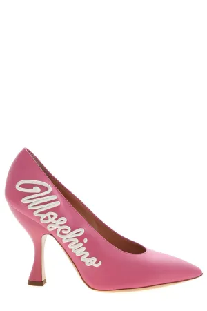 Moschino Logo Detail Pointed-Toe Pumps