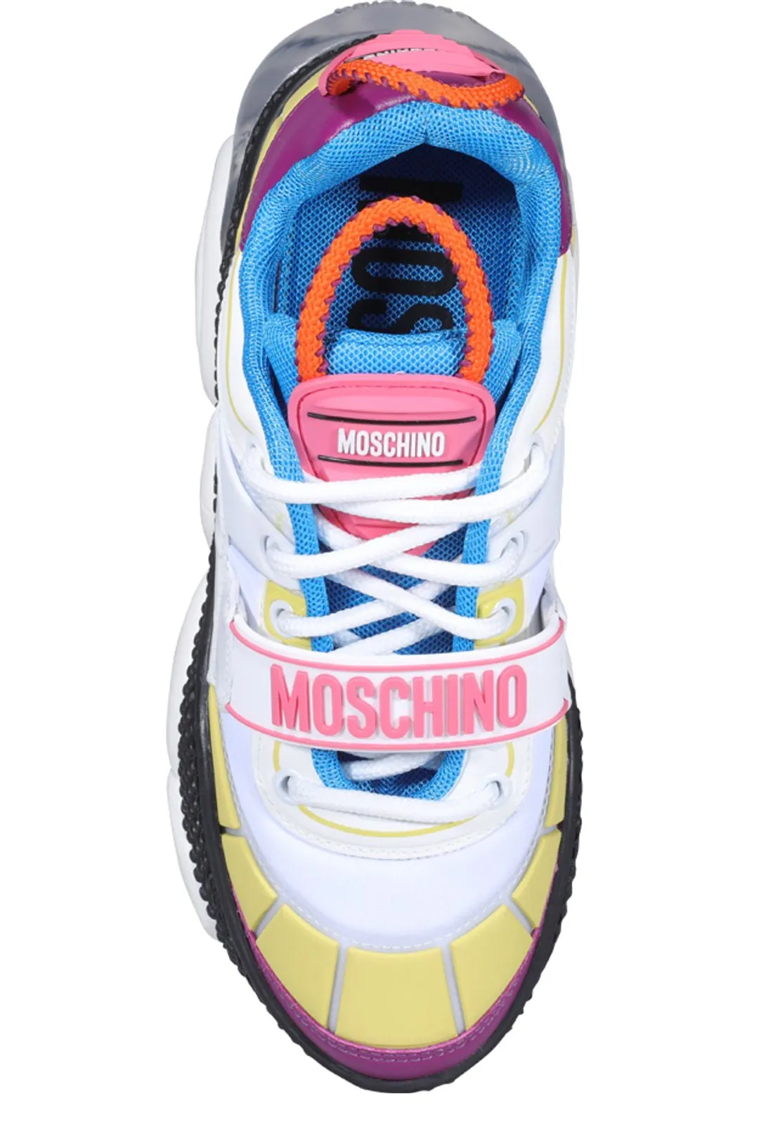 Moschino Logo Patch Lace-Up Sneakers
