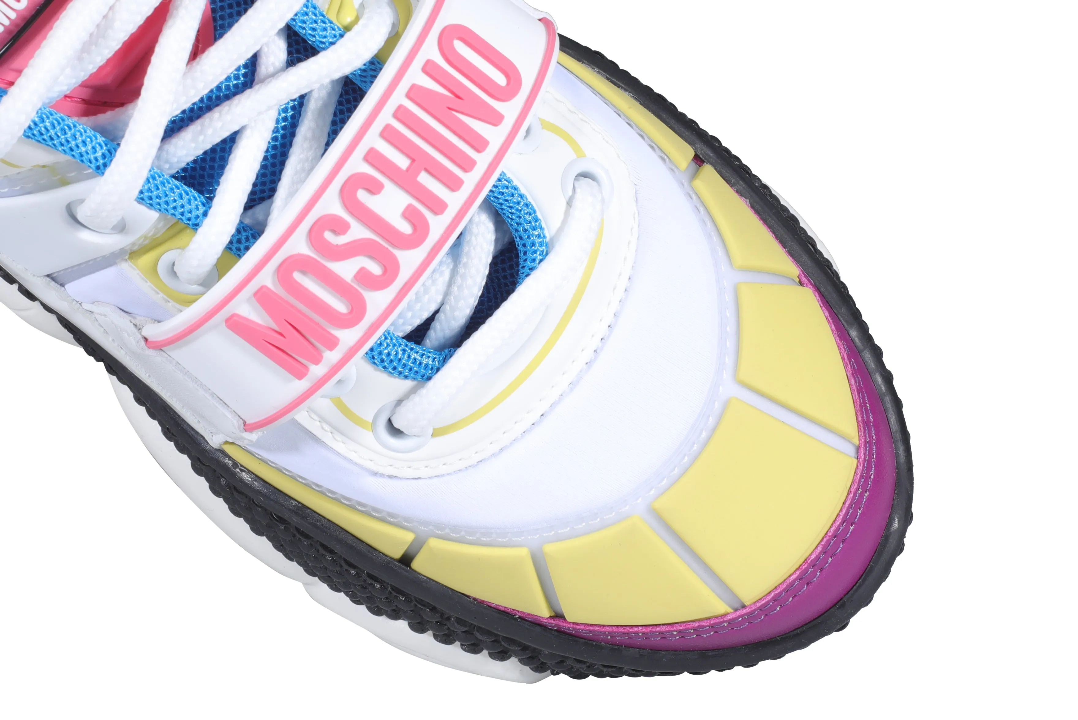 Moschino Logo Patch Lace-Up Sneakers