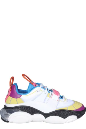 Moschino Logo Patch Lace-Up Sneakers