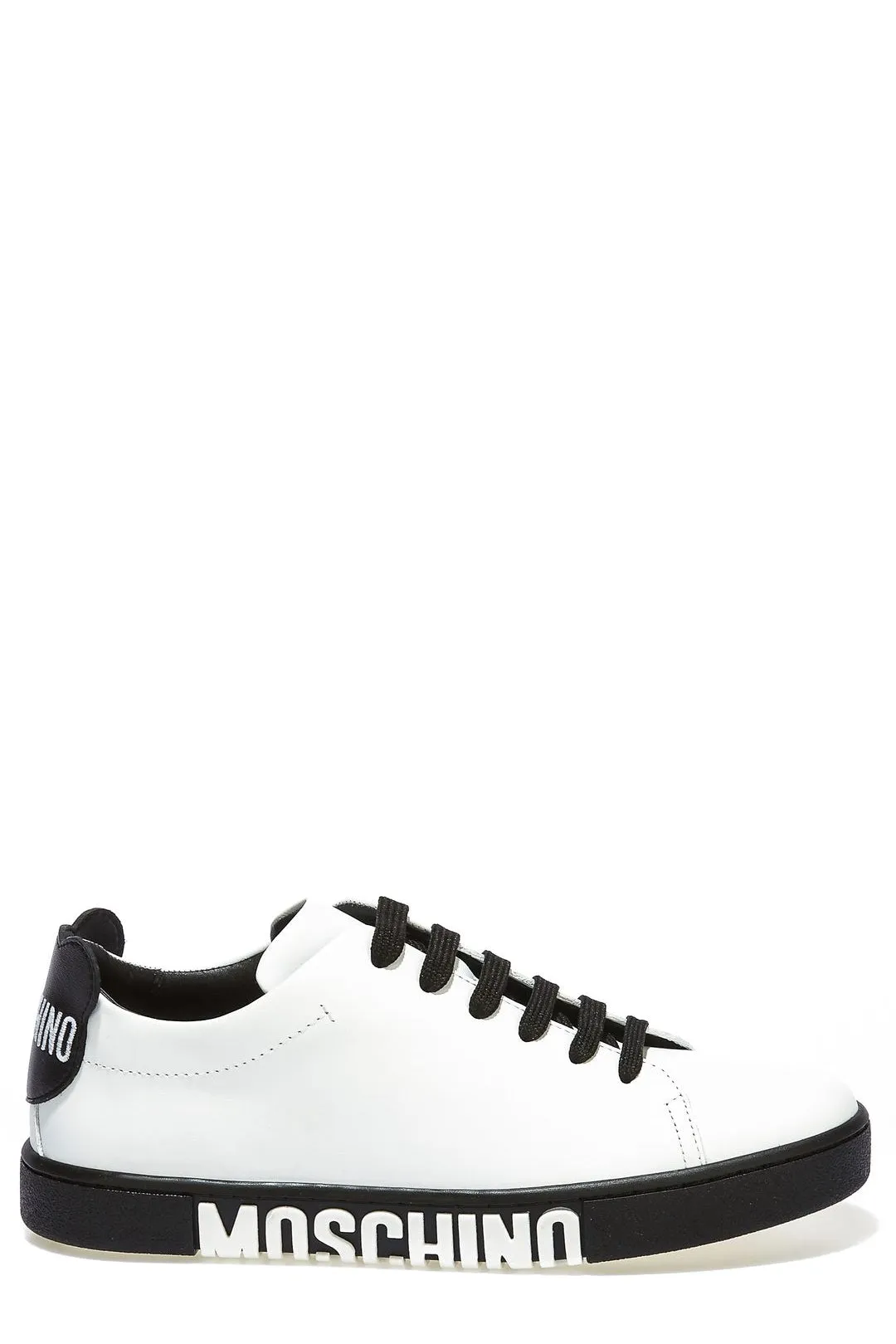 Moschino Logo Print Lace-Up Sneaker