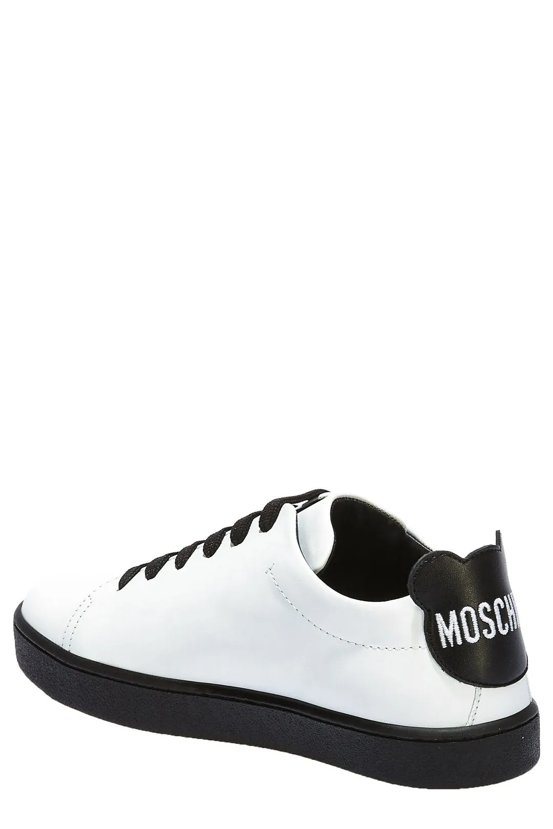 Moschino Logo Print Lace-Up Sneaker