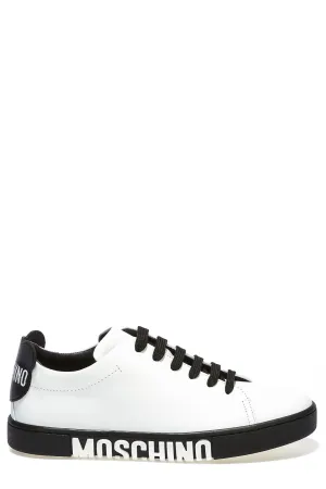 Moschino Logo Print Lace-Up Sneaker