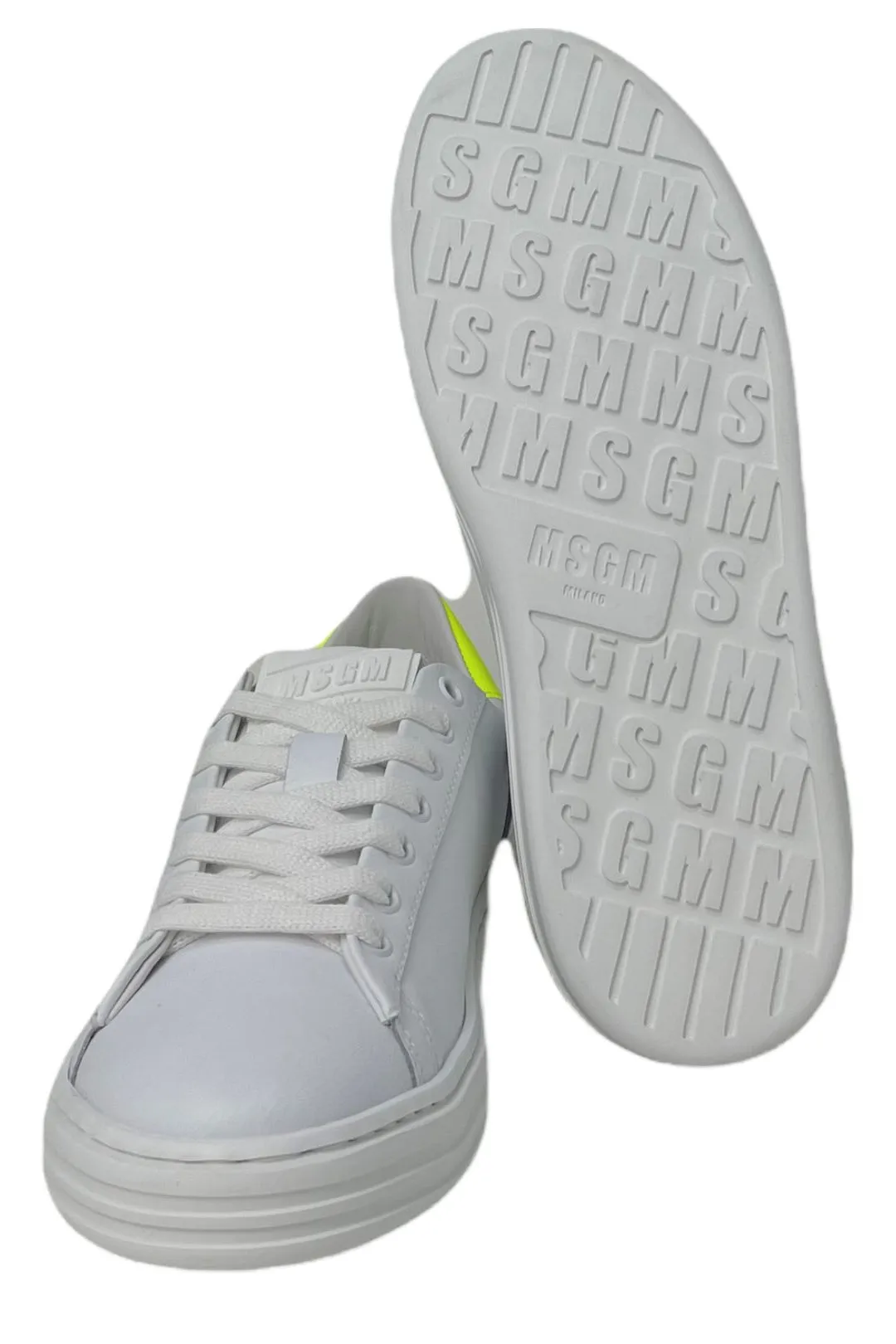 MSGM Lace-Up Low-Top Sneakers