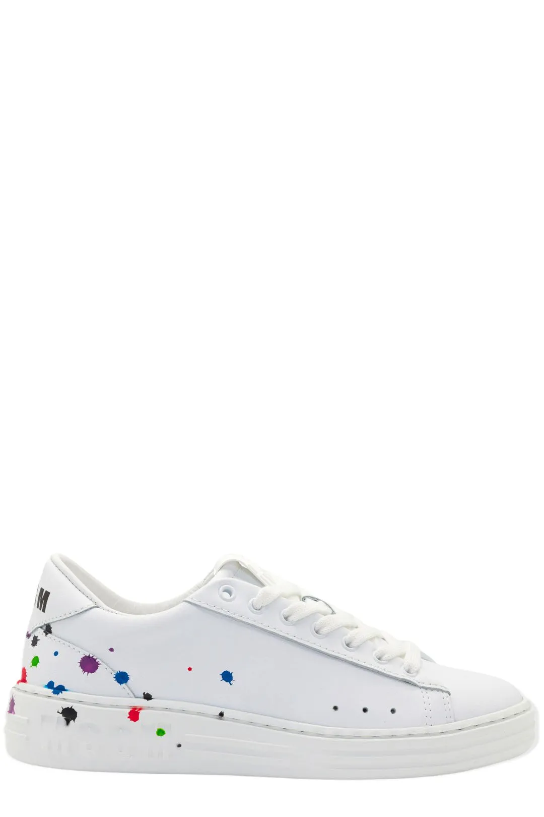 MSGM Paint Detailed Low-Top Sneakers