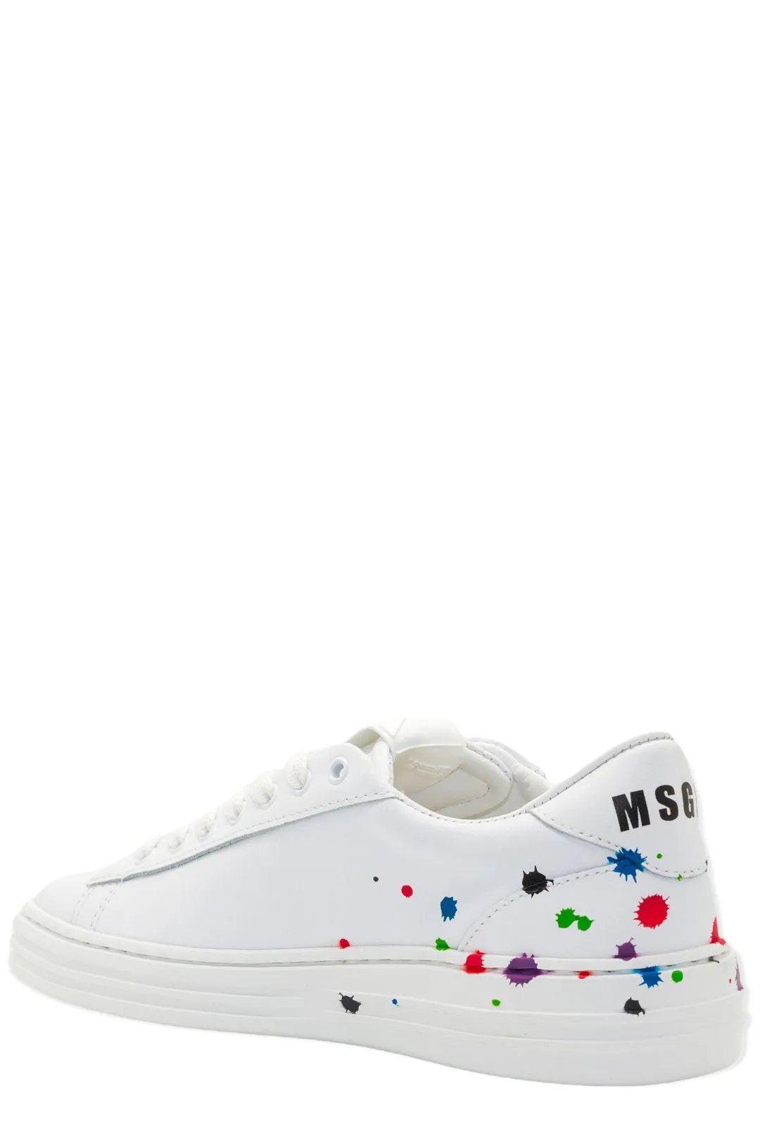 MSGM Paint Detailed Low-Top Sneakers