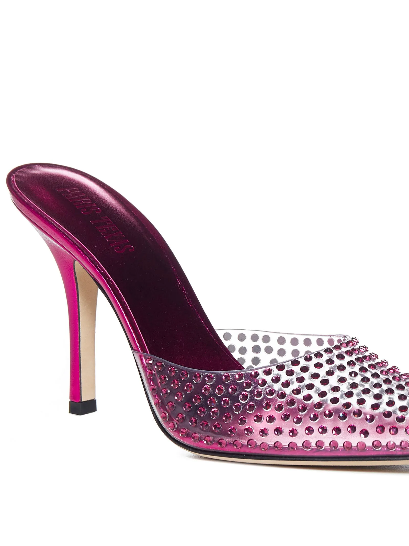 Paris Texas Embellished Pointed Toe Mules