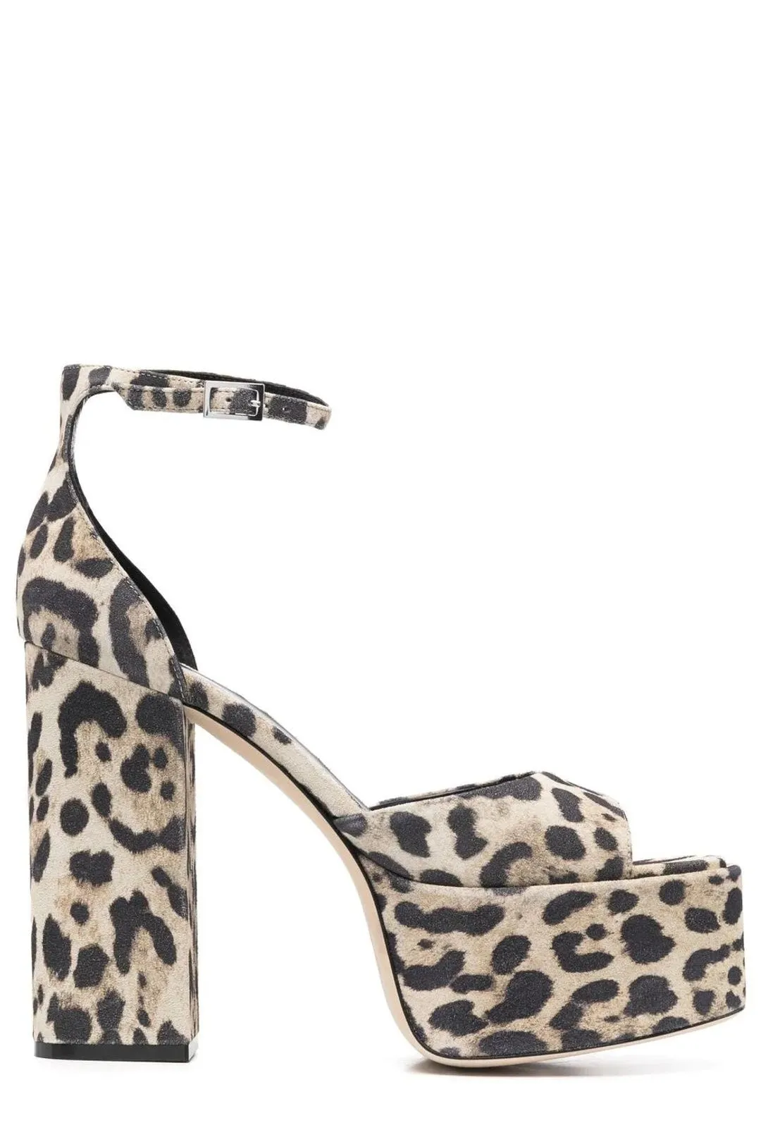 Paris Texas Tatiana Leopard Print Platform Sandals