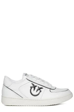 Pinko Logo Embroidered Lace-Up Sneakers