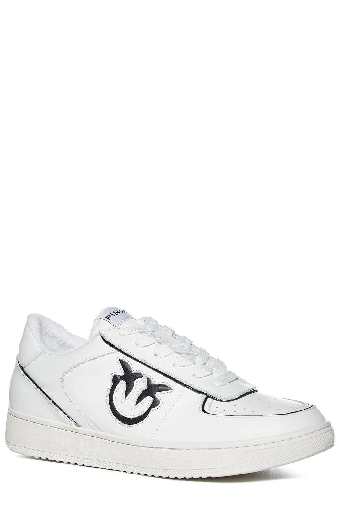 Pinko Logo Embroidered Lace-Up Sneakers