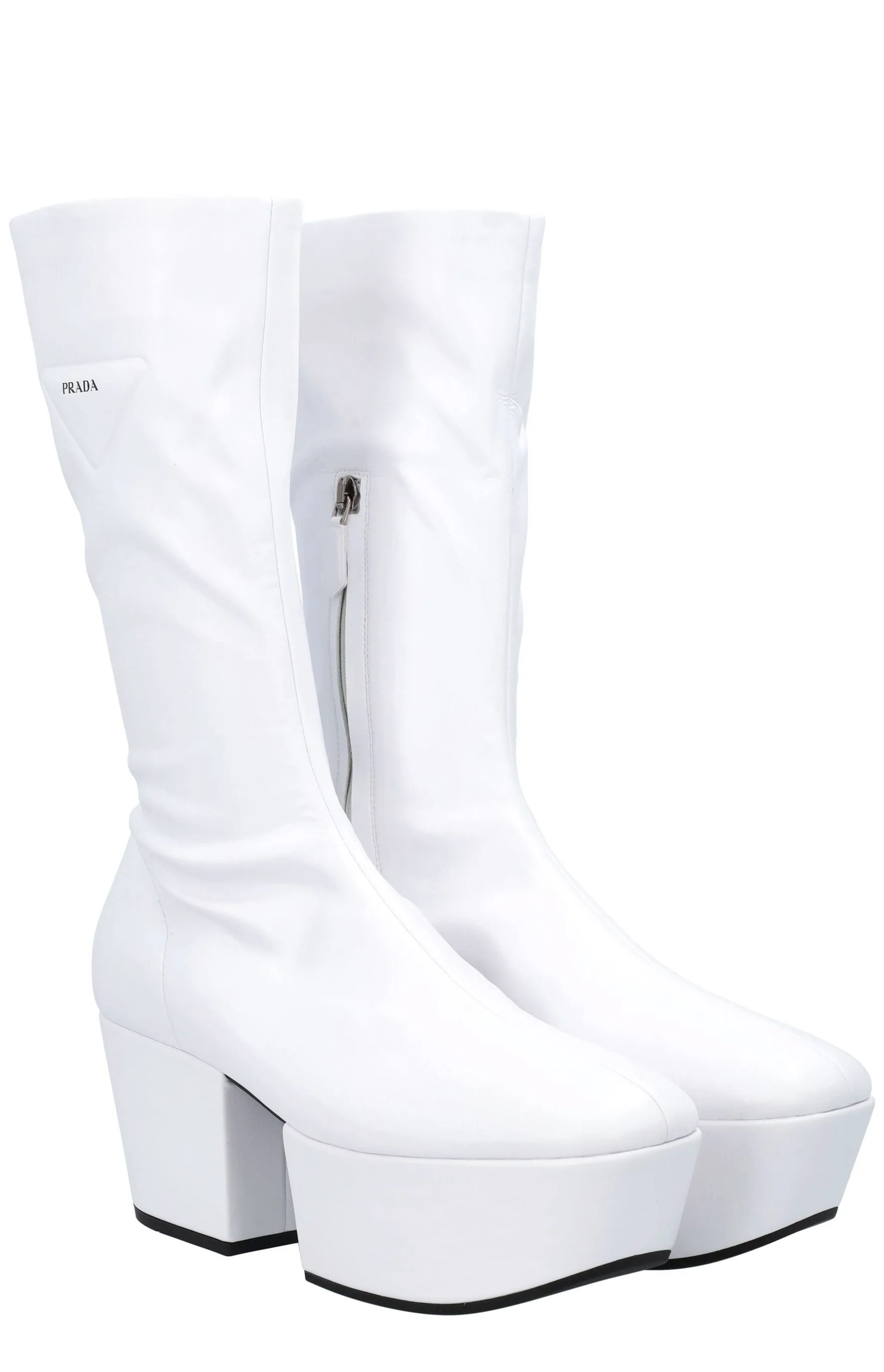 Prada Platform Mid-Calf Boots