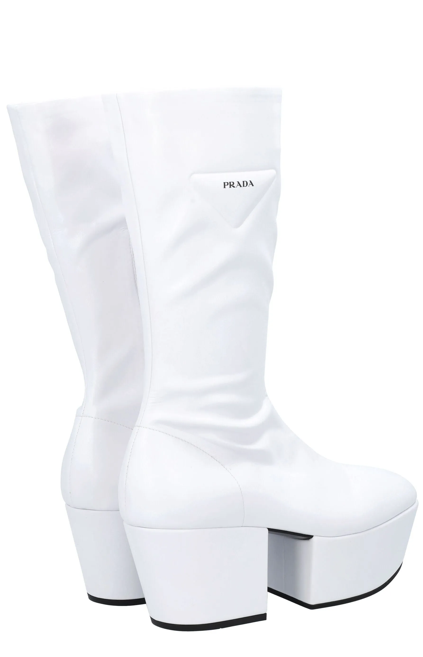 Prada Platform Mid-Calf Boots