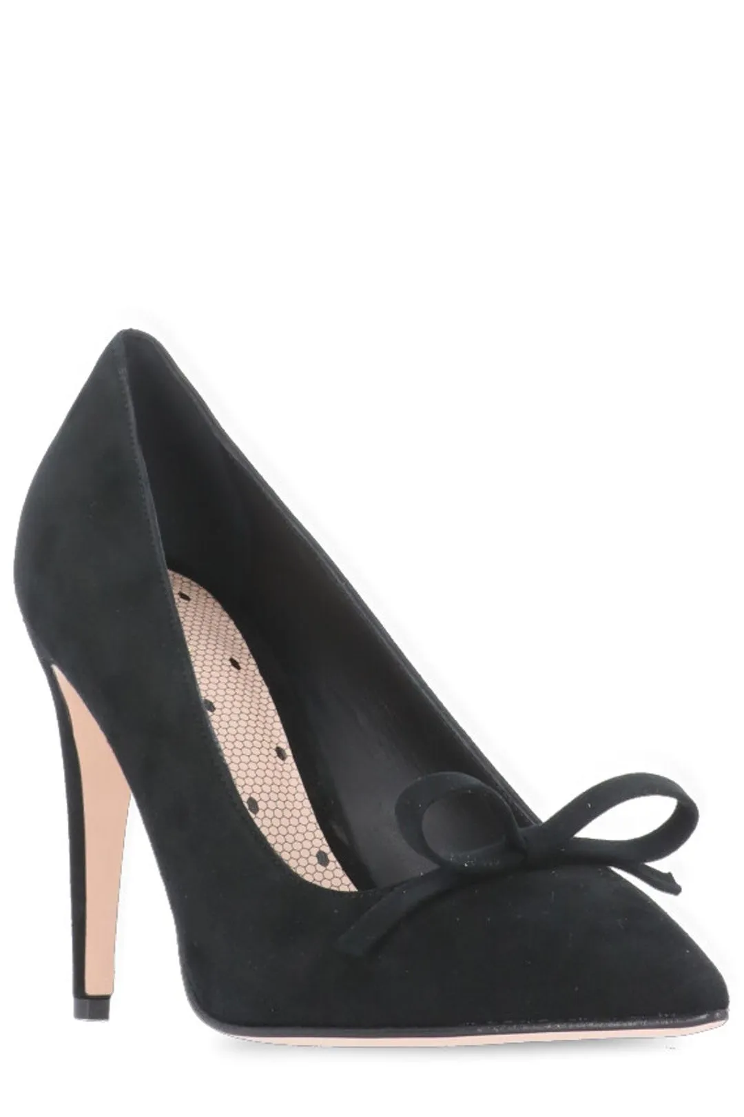 REDValentino Bow Detailed Pointed Toe Pumps