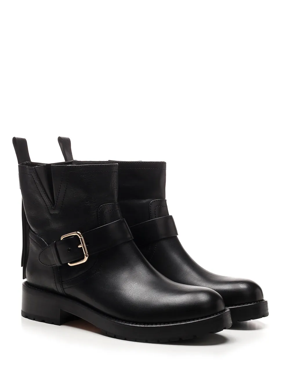 REDValentino Buckled Ankle Boots