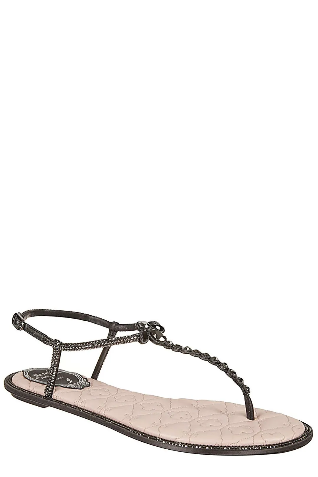 Ren Caovilla Diana Crystal Embellished Sandals