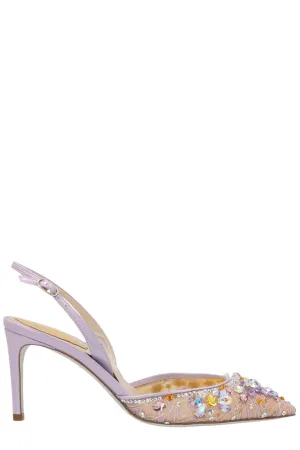 Ren Caovilla Hina Mauve Slingback Pumps