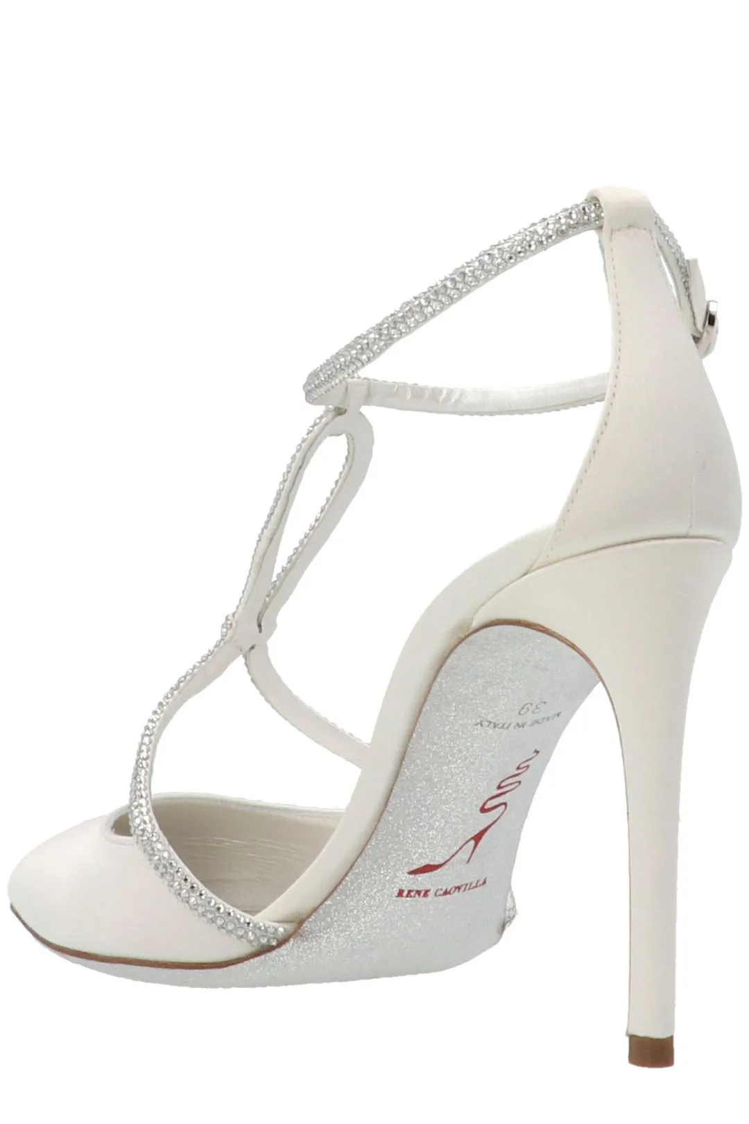 Ren Caovilla Pointed Toe Satin Pumps