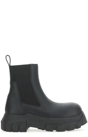 Rick Owens Bozo Round Toe Tractor Boots
