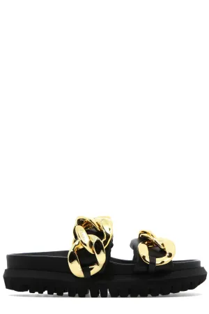Sacai Chain Link Detailed Open Toe Sandals