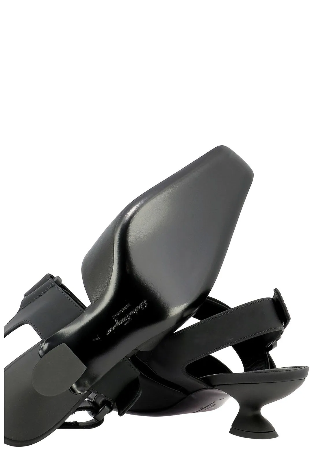 Salvatore Ferragamo F-Heel Slingback Pumps