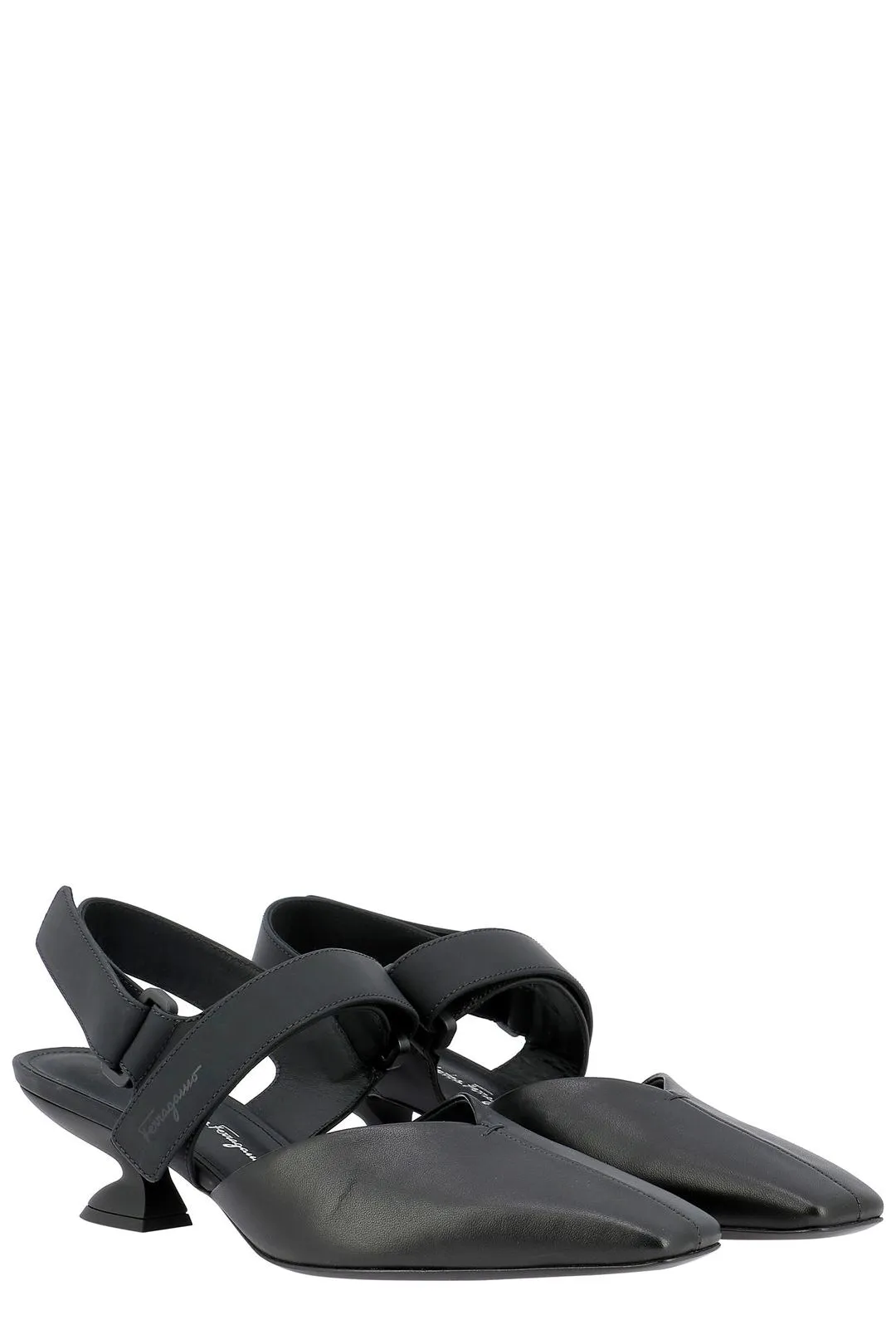 Salvatore Ferragamo F-Heel Slingback Pumps