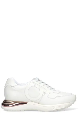 Salvatore Ferragamo Gancini Metallic Detail Sneakers