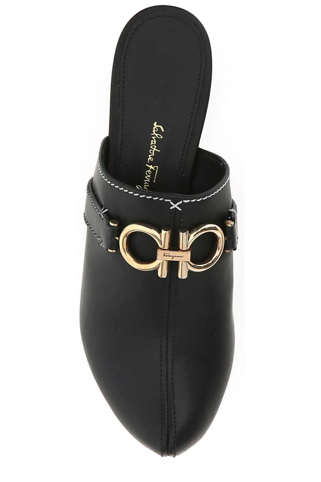 Salvatore Ferragamo Phobos Gancini Mules