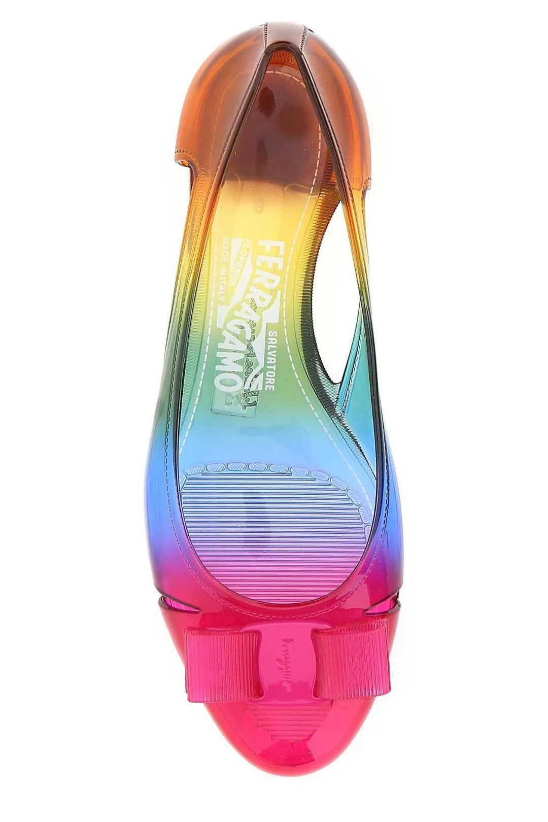 Salvatore Ferragamo Rainbow Vara Bow Detailed Pumps
