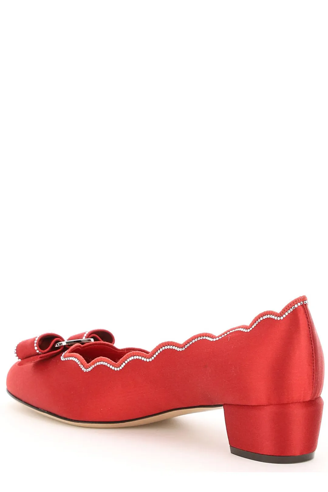 Salvatore Ferragamo Vara Shell Studded Pumps