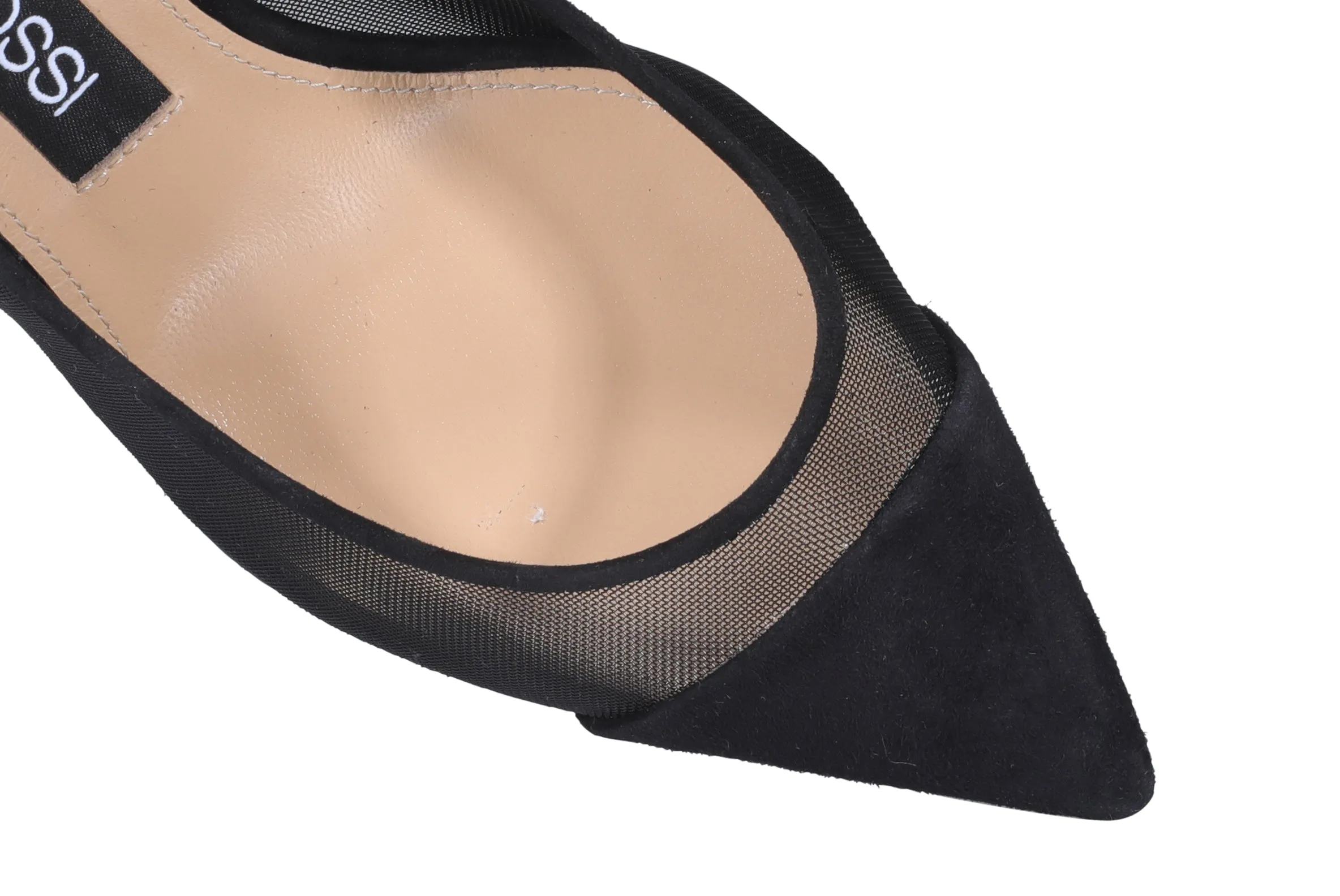 Sergio Rossi Mesh Pointed Toe Pumps