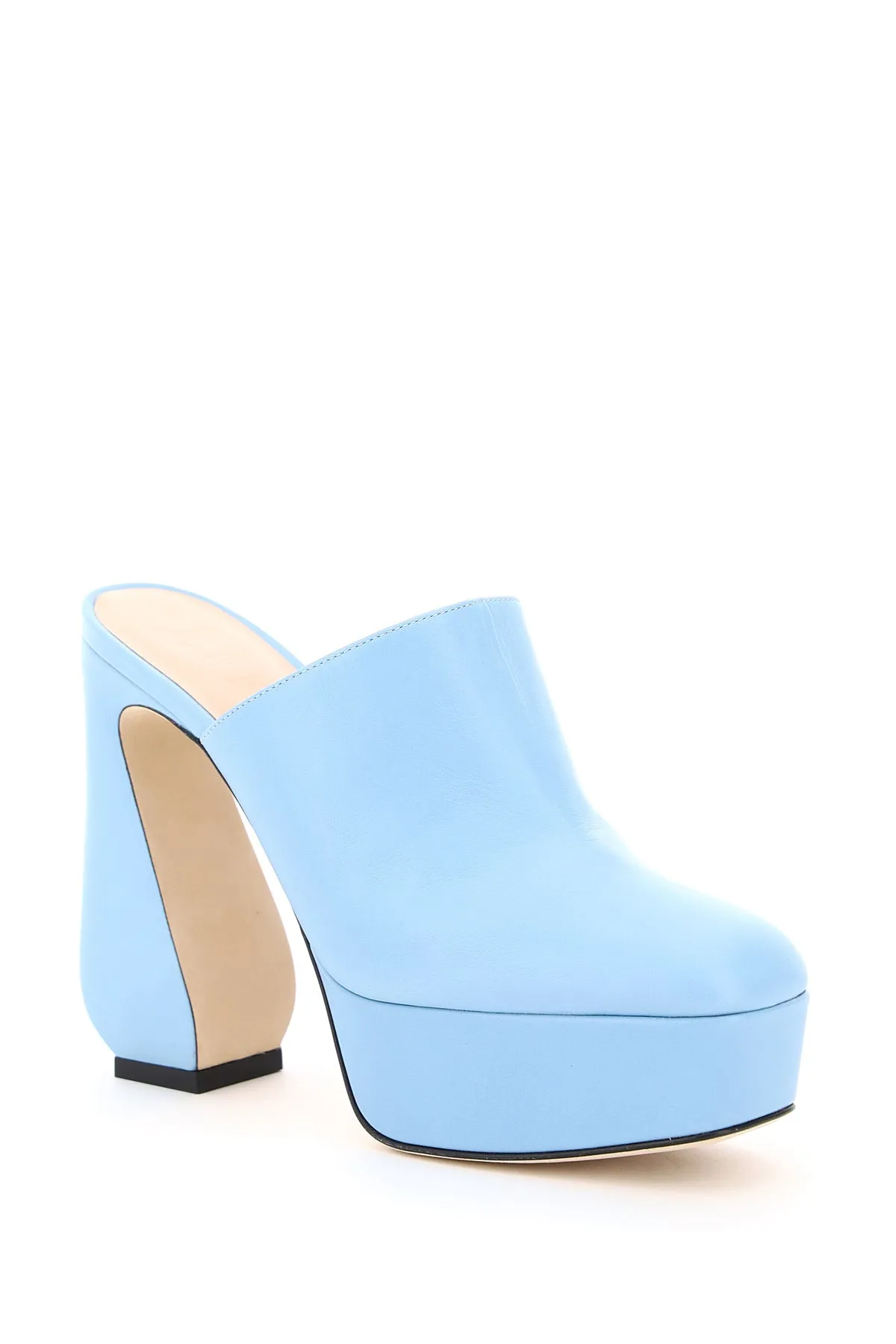 Sergio Rossi Platform Block-Heel Mules