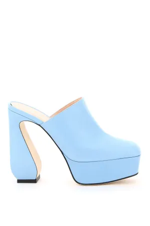 Sergio Rossi Platform Block-Heel Mules