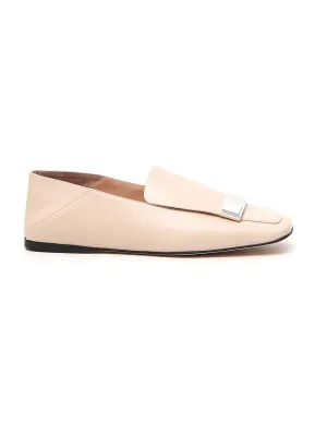 Sergio Rossi SR1 Logo-Plaque Loafers