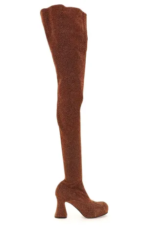 Stella McCartney Duck City Glitter Over-The-Knee Boots