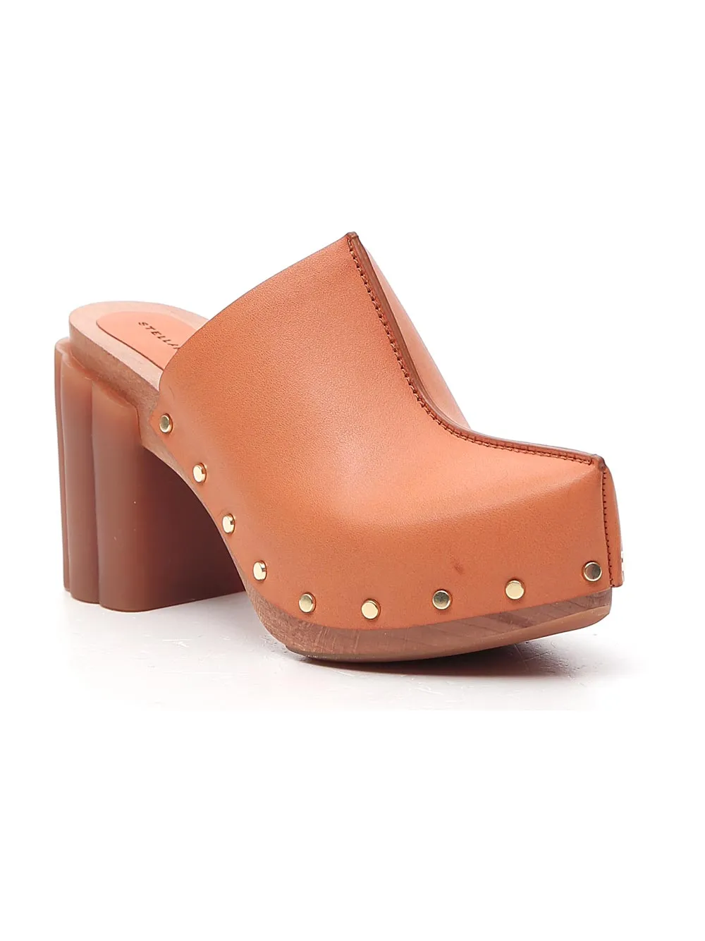 Stella McCartney Studded Block-Heel Mules