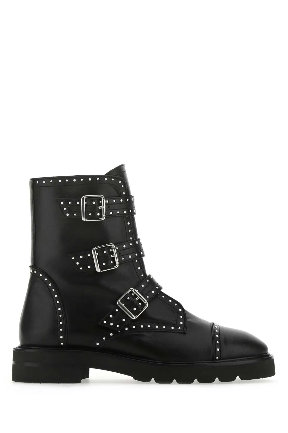 Stuart Weitzman Jesse Lift Studded Ankle Boots