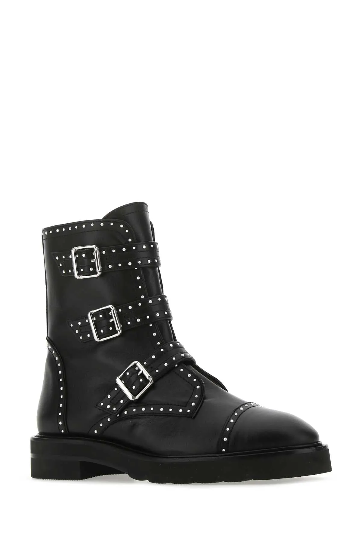 Stuart Weitzman Jesse Lift Studded Ankle Boots