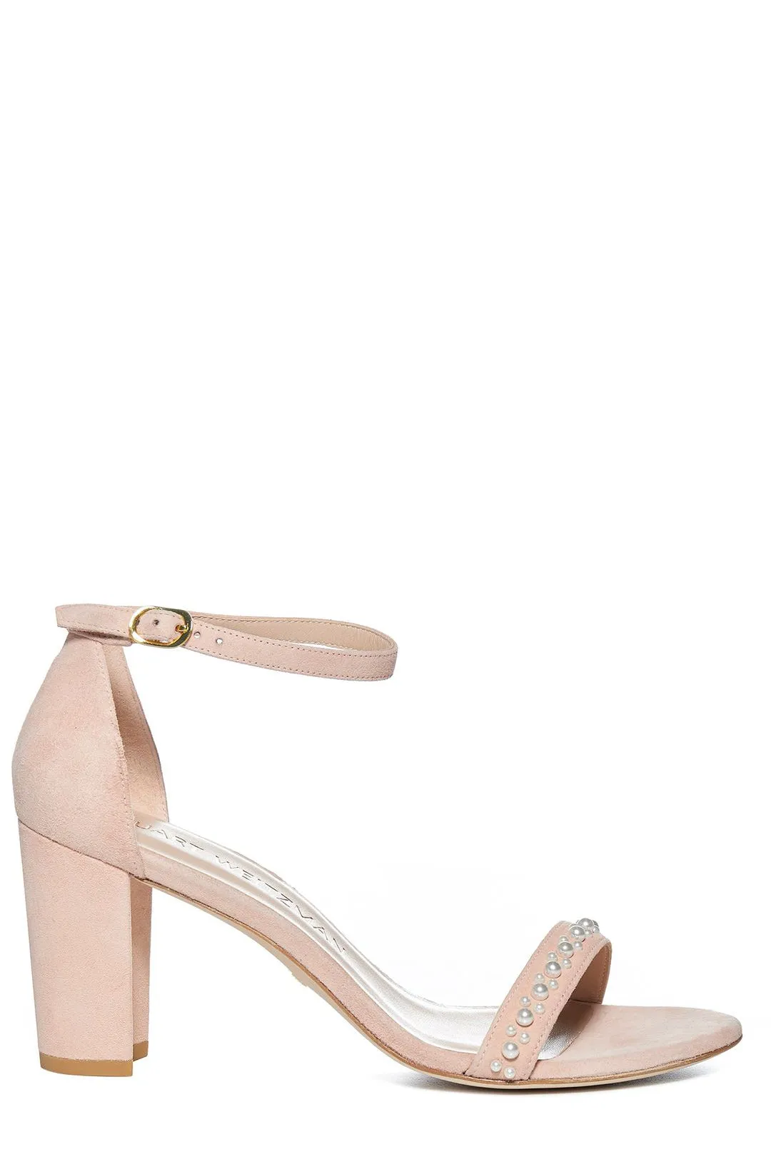 Stuart Weitzman Nearly Nude Demi Pearl Sandals