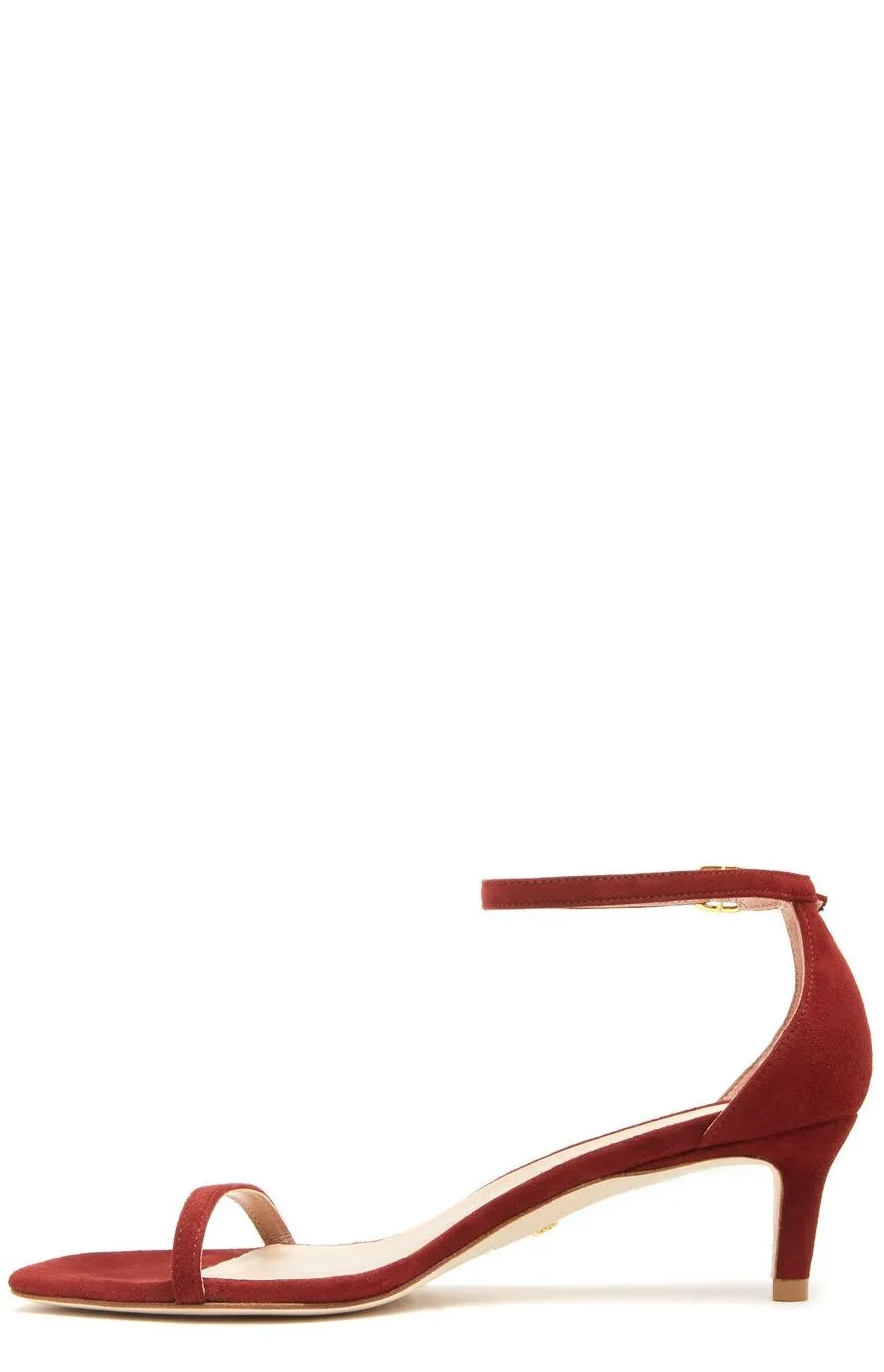 Stuart Weitzman Nudist Curve Ankle Strap Sandals
