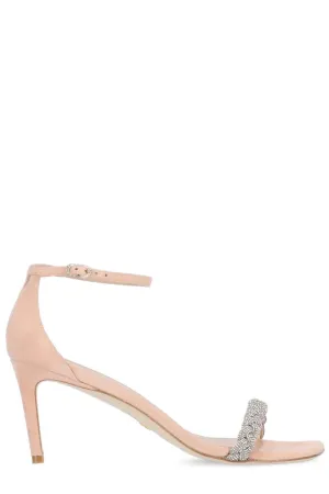 Stuart Weitzman Nudistcurve Embellished Sandals