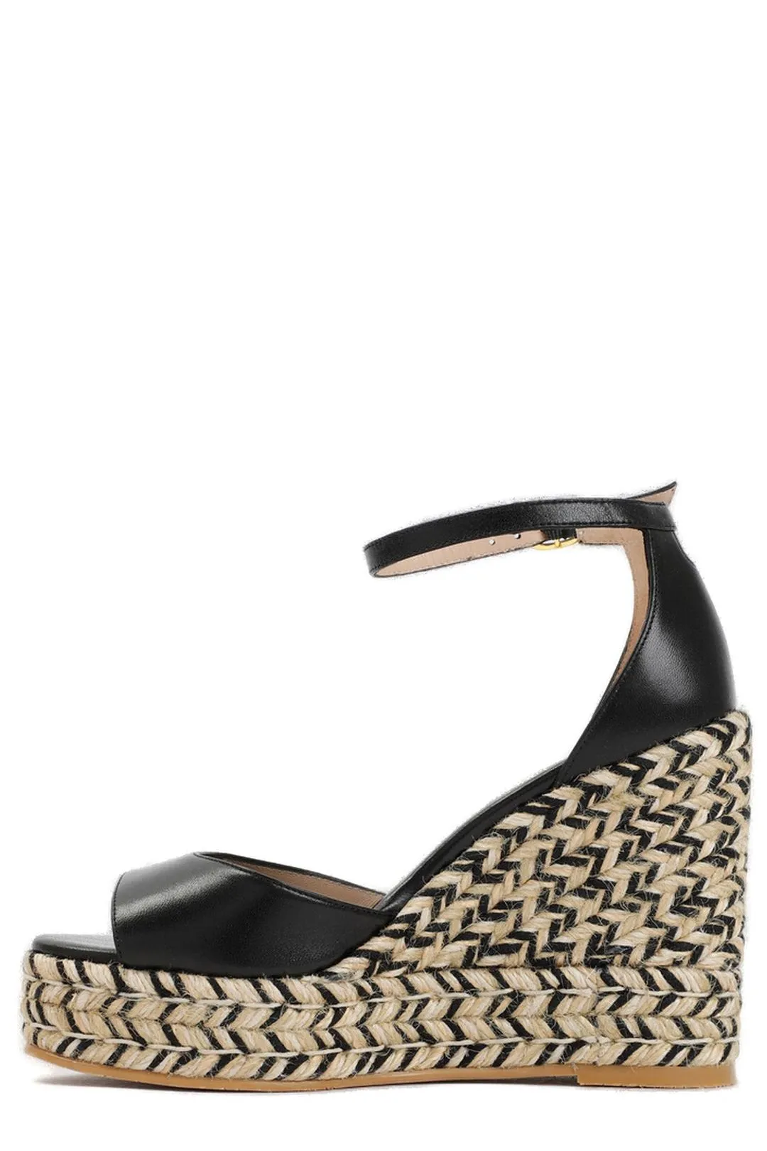 Stuart Weitzman Open-Toe Woven Sandals