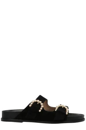 Stuart Weitzman Piper Double Stripe Sandals