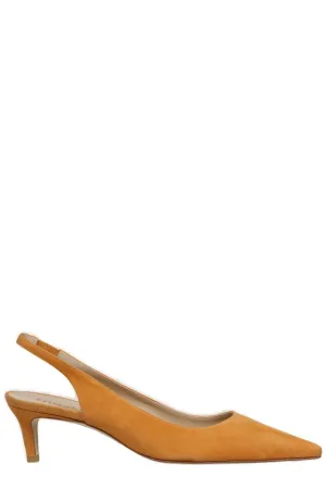 Stuart Weitzman Stuart Slingback Pointed-Toe Pumps