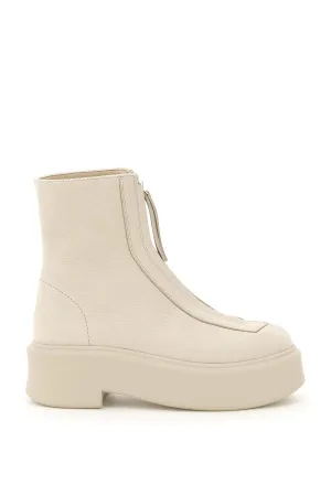The Row Front-Zipped Ankle Boots