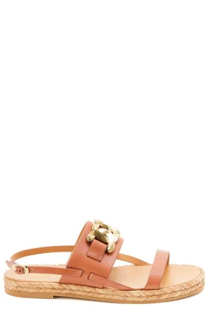 Tod's Chain Embellished Slingback Sandals