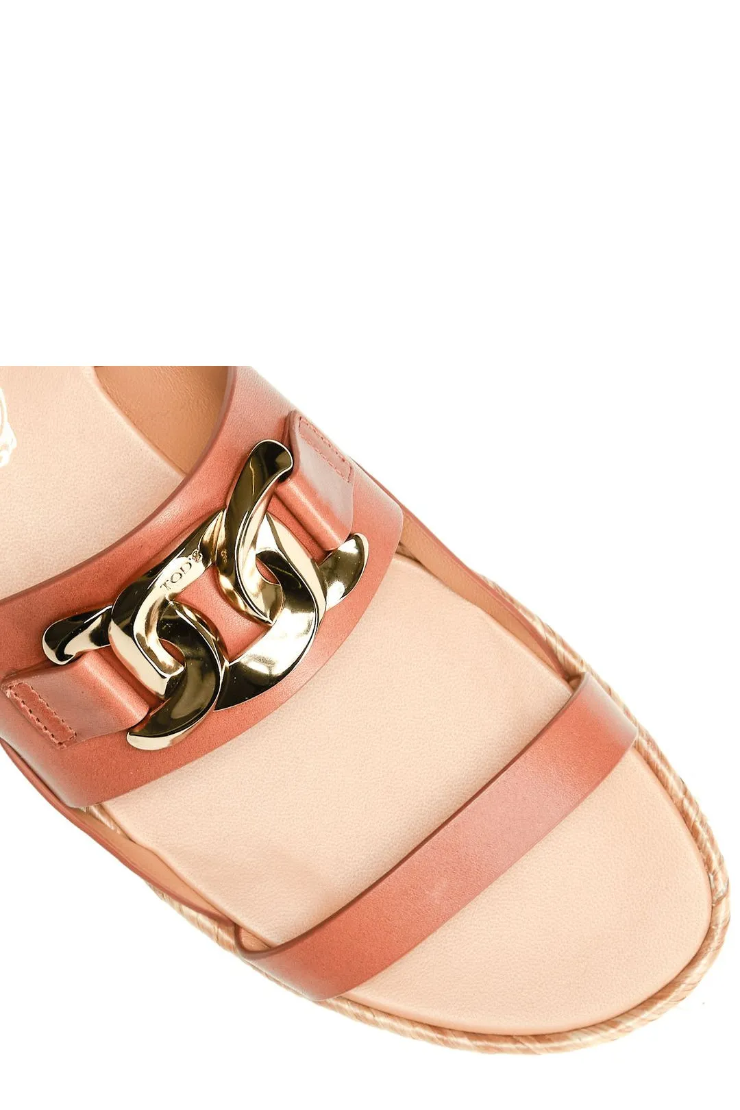 Tod's Chain Embellished Slingback Sandals