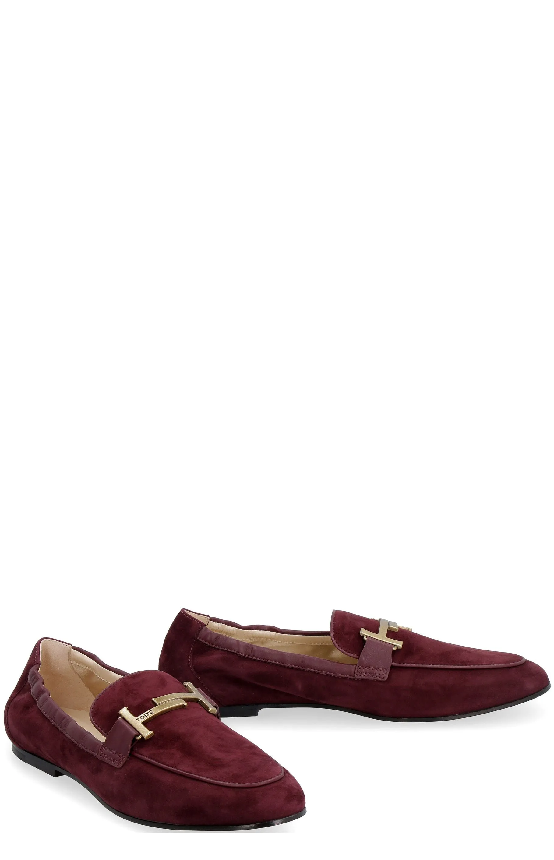 Tod's Double T Logo Embellished Loafers