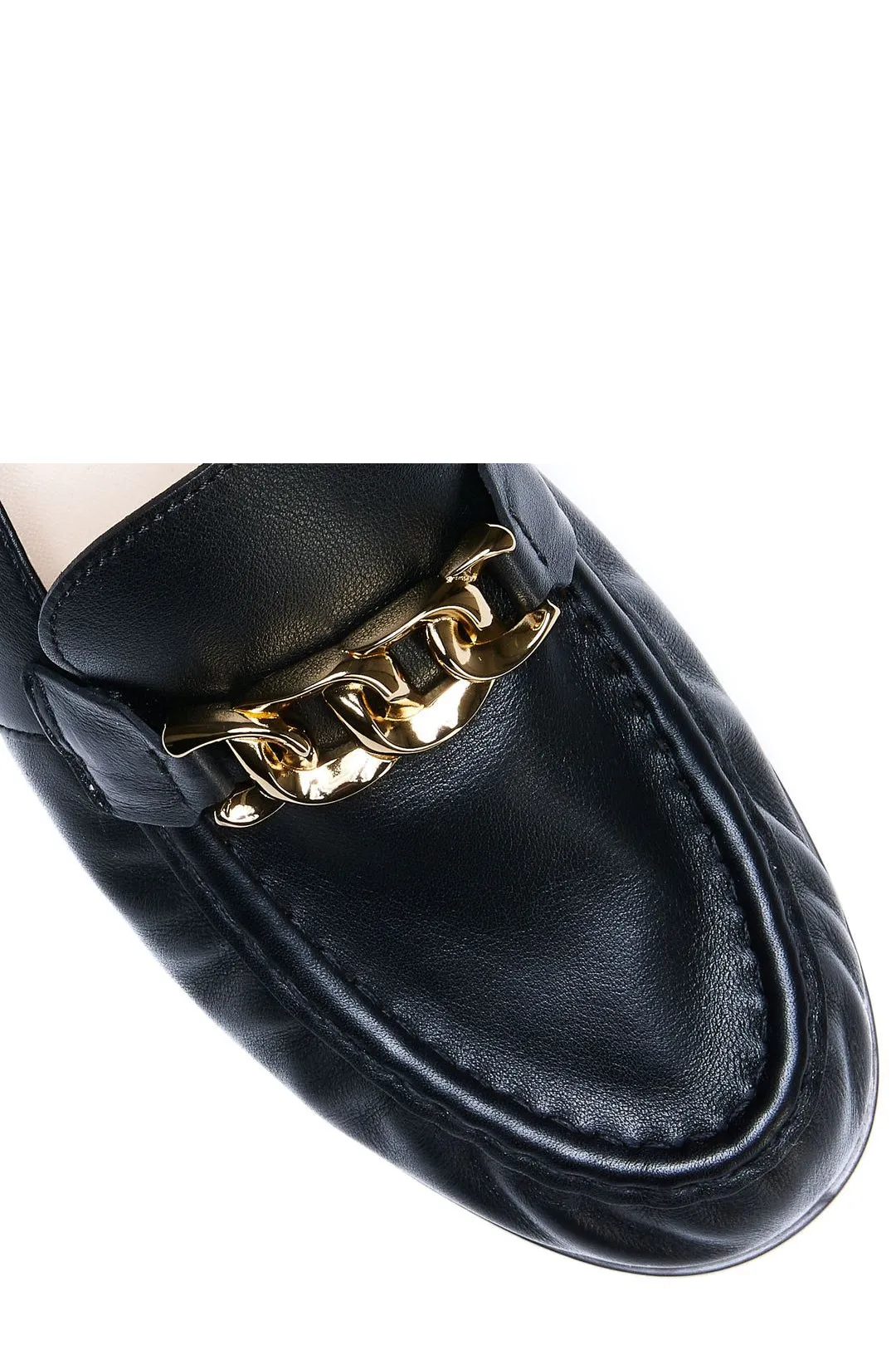 Tod's Gathered Toe Slip-On Embossed Loafers