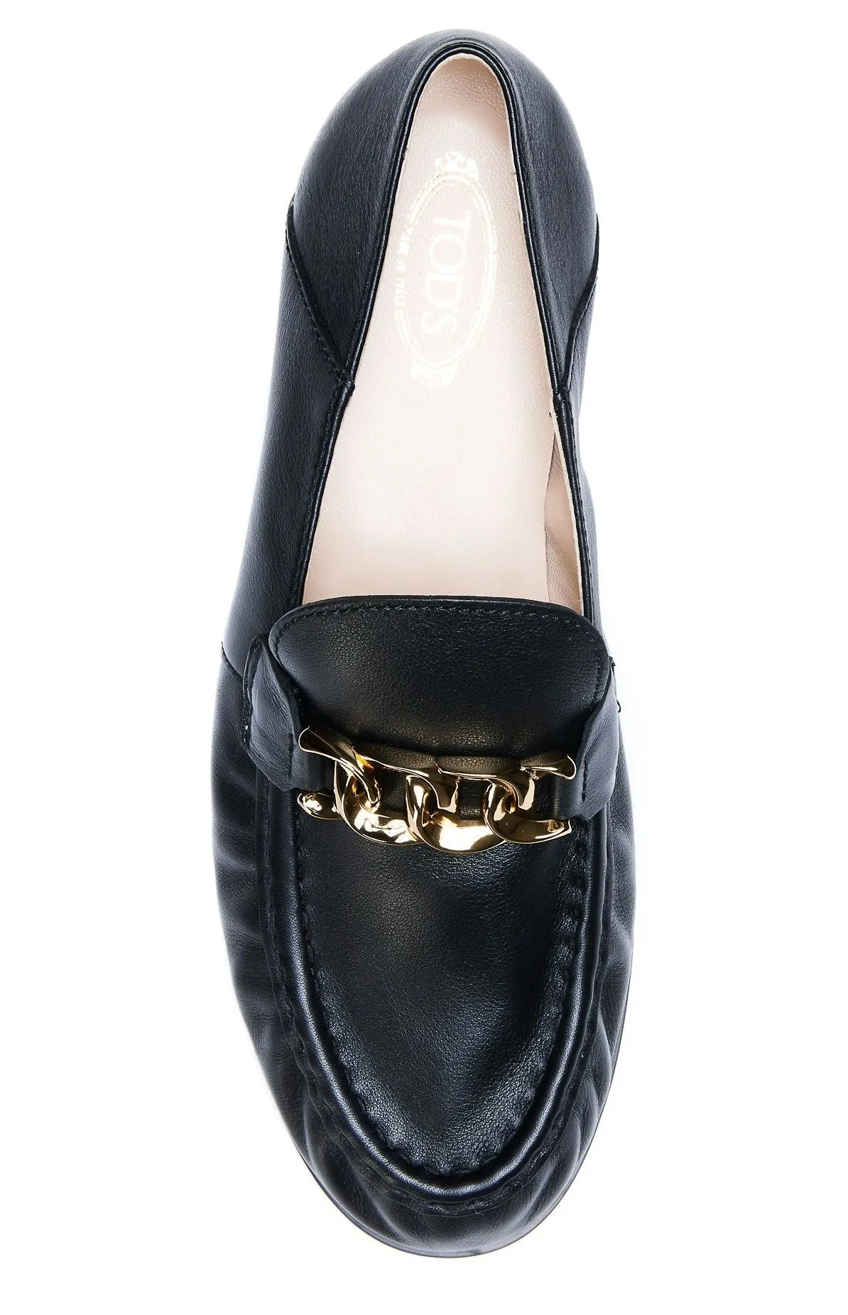 Tod's Gathered Toe Slip-On Embossed Loafers