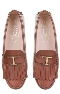Tod's Gommino Logo Plaque Loafers